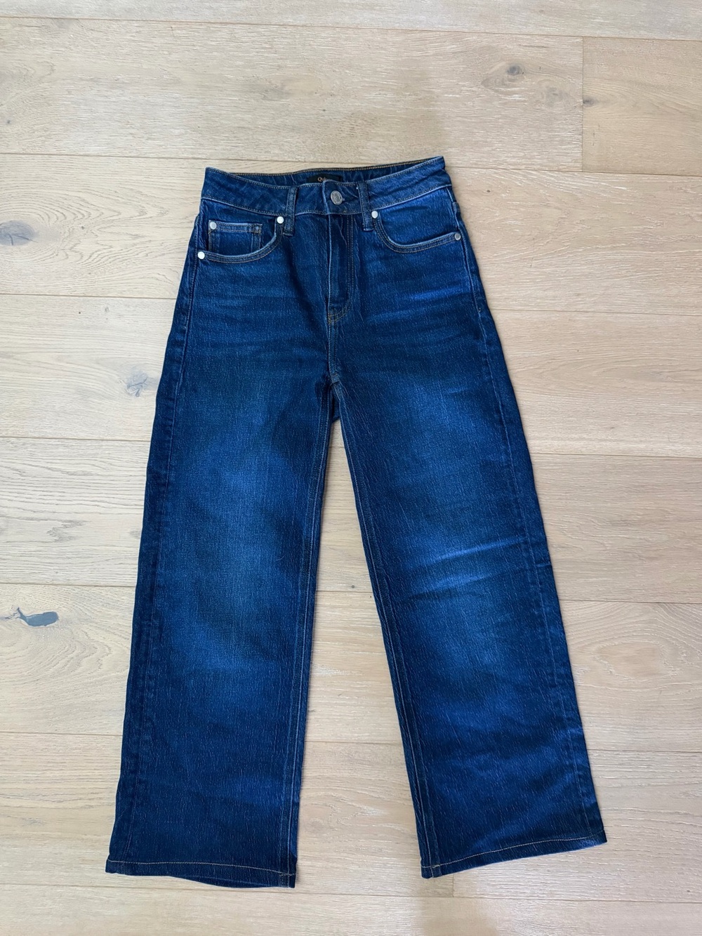 QUINCE | Sold Out Stormy Blue Bella Wide-Leg Jeans 30” Inseam Size 25 Worn Once